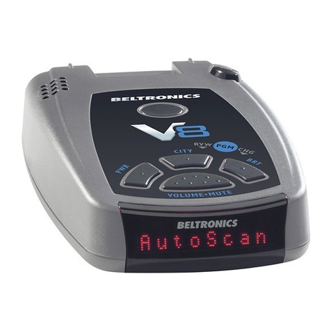 Beltronics Vector V8 Manual de usuario
