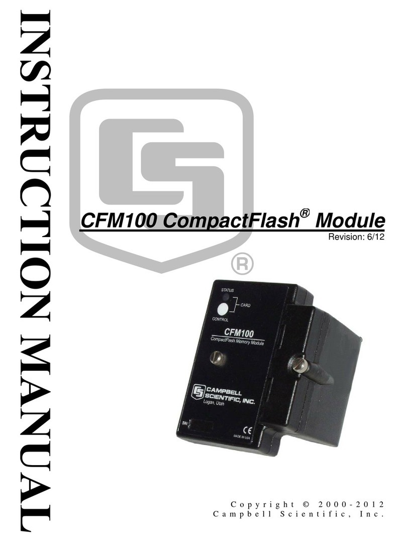 Campbell CompactFlash CFM100 Manual de usuario