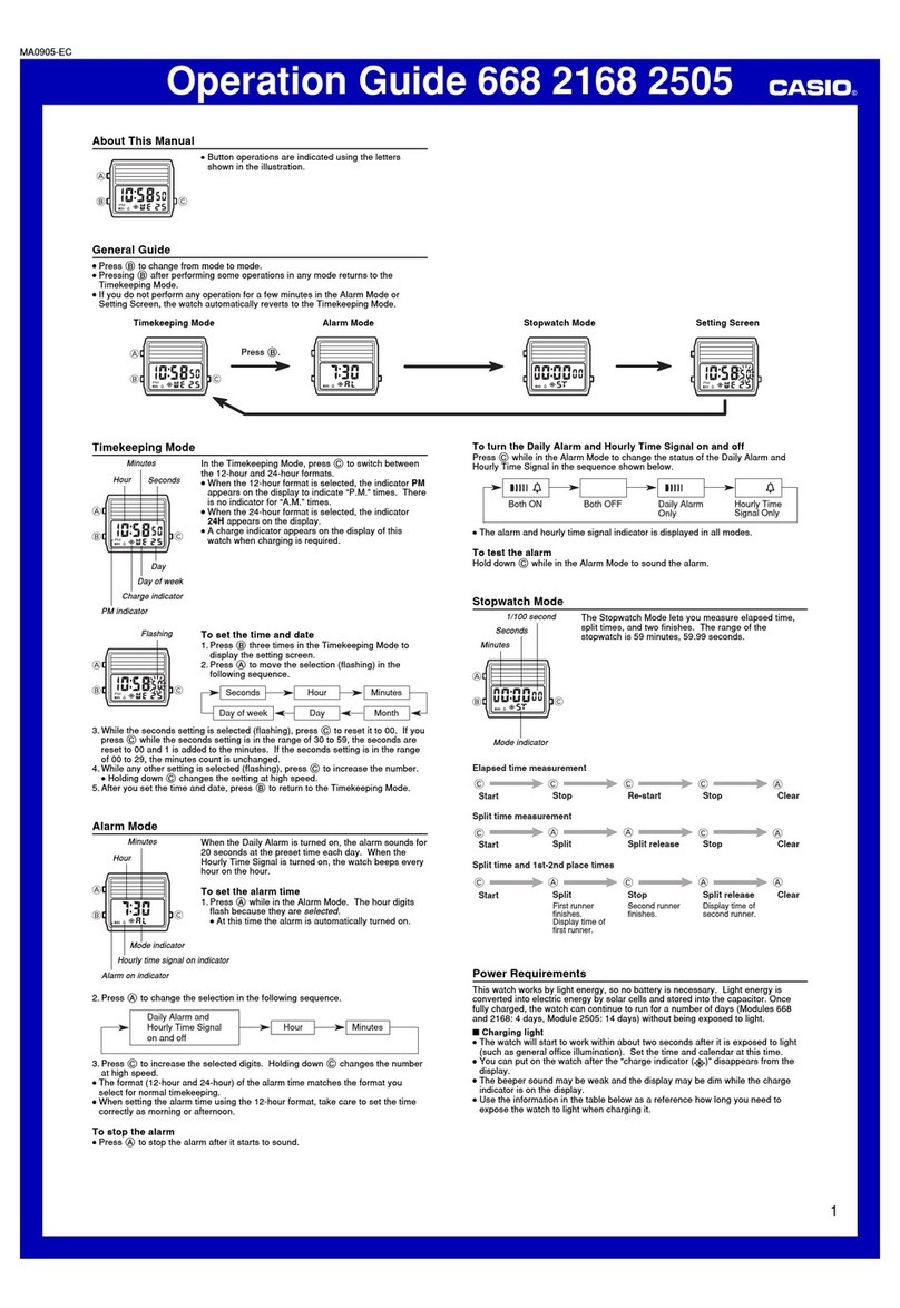 Casio 668 Manual de usuario