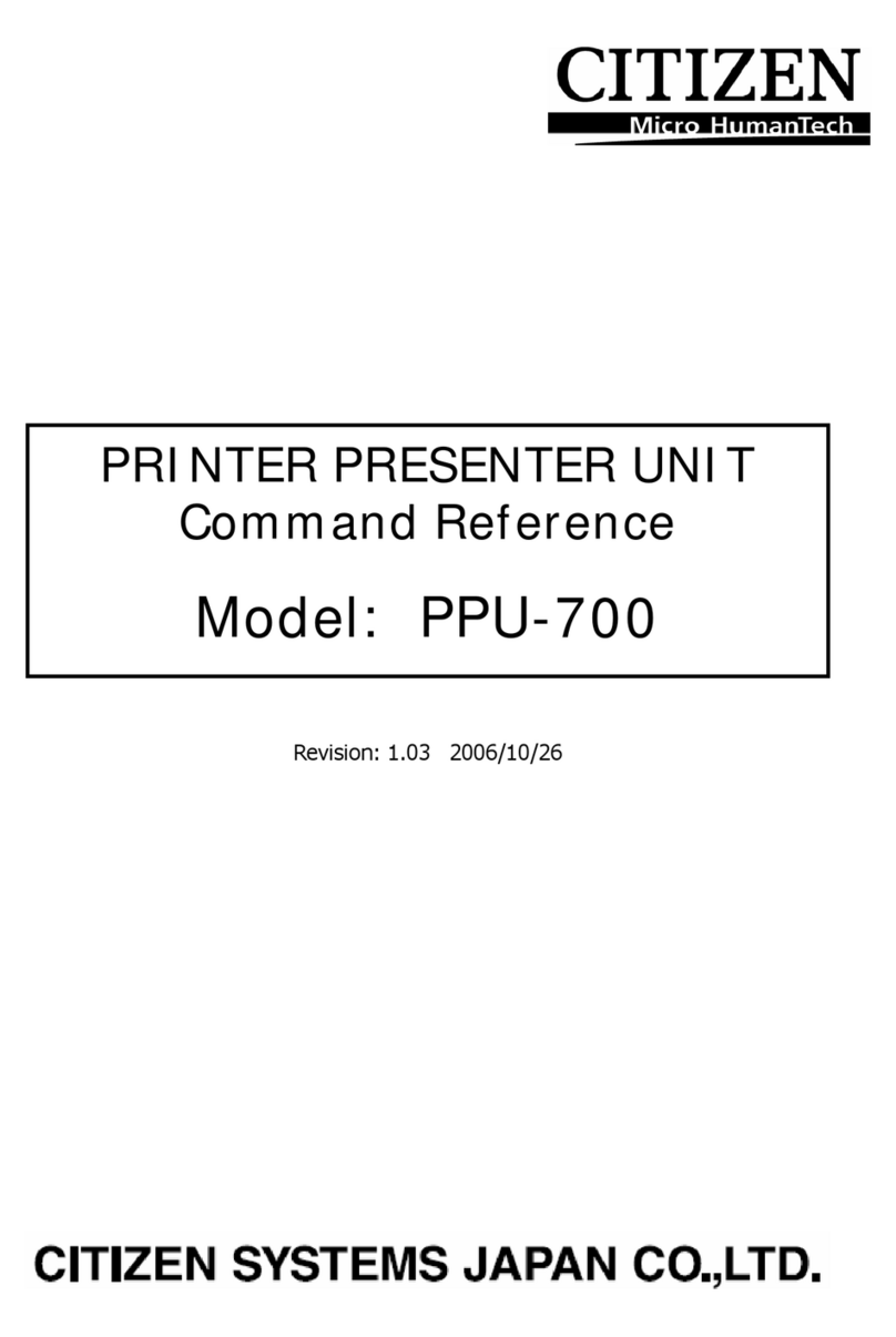 Citizen PPU-700 Manual de funcionamiento