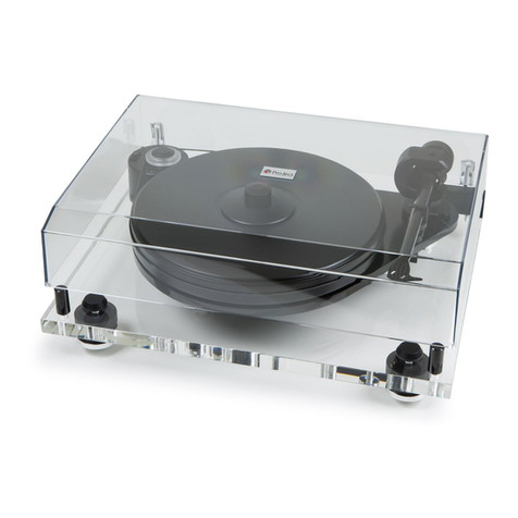 Pro-Ject Audio Systems 6 PerspeX Manual de usuario Pro-Ject Audio Systems 6 PerspeX Manual de usuario