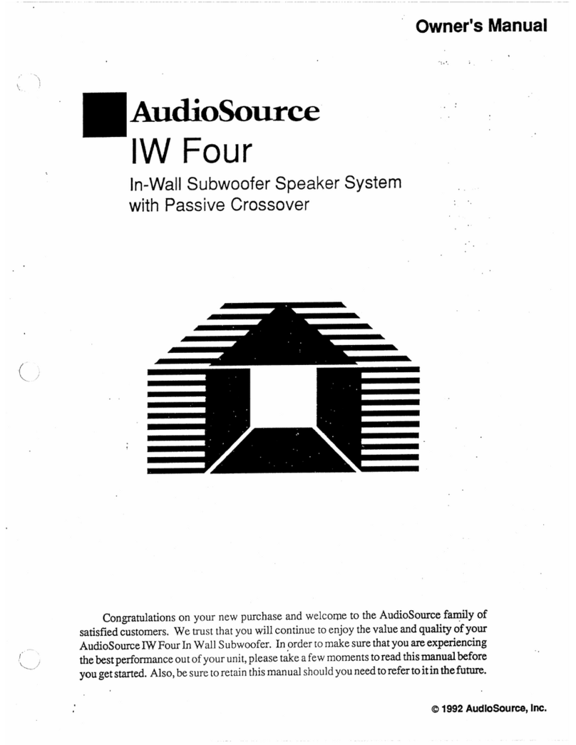 AudioSource IW Four Manual de usuario