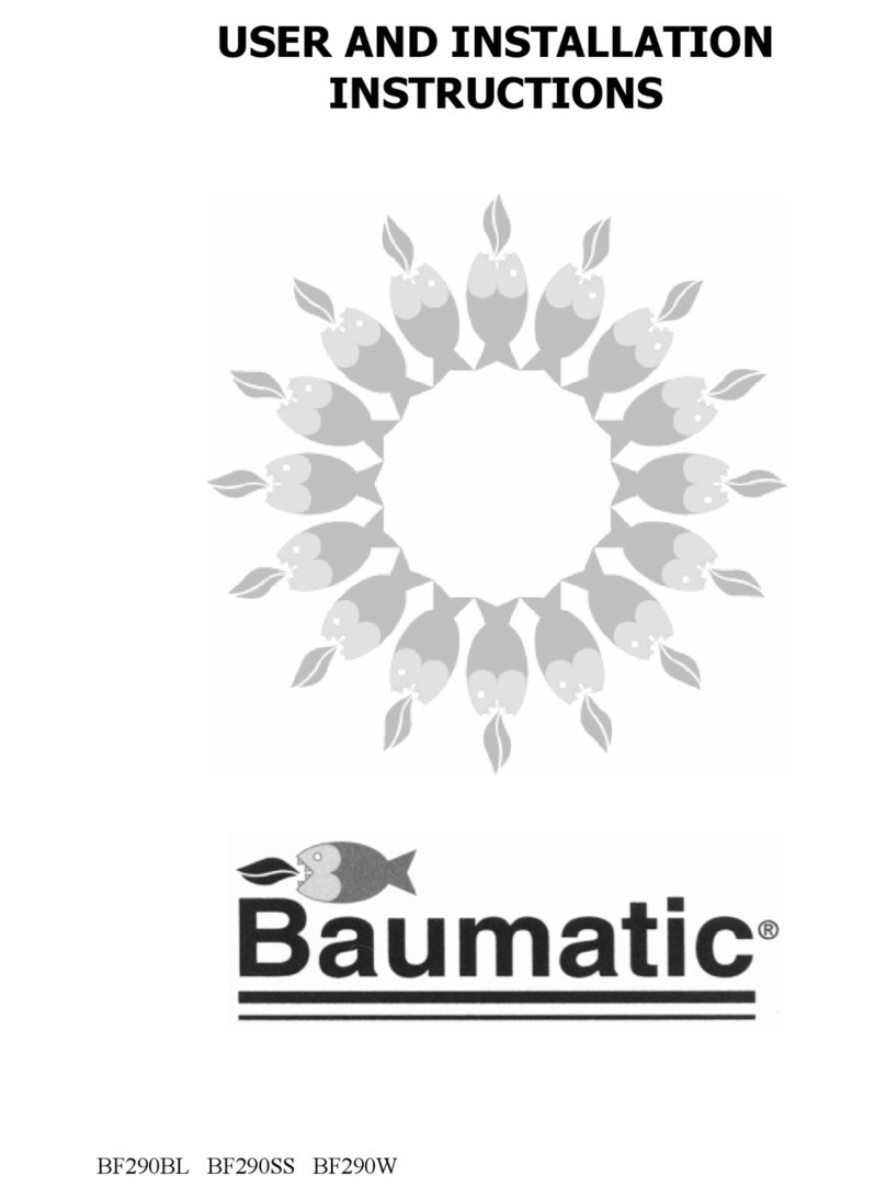 Baumatic BF290SS Instrucciones de funcionamiento