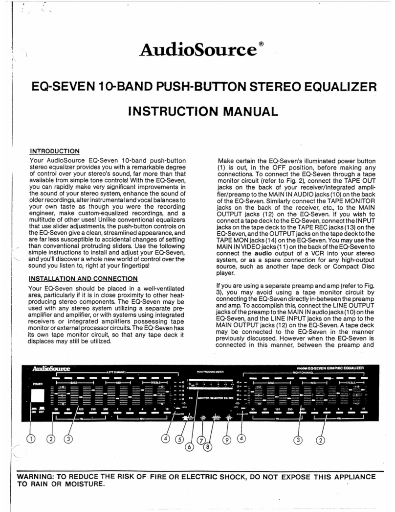 AudioSource EQ 7 Manual de usuario