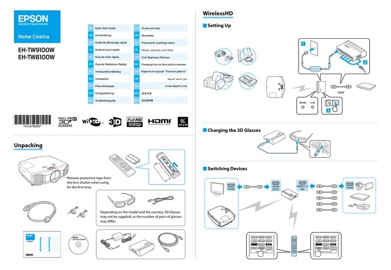 Epson EH-TW9100W Manual de instrucciones