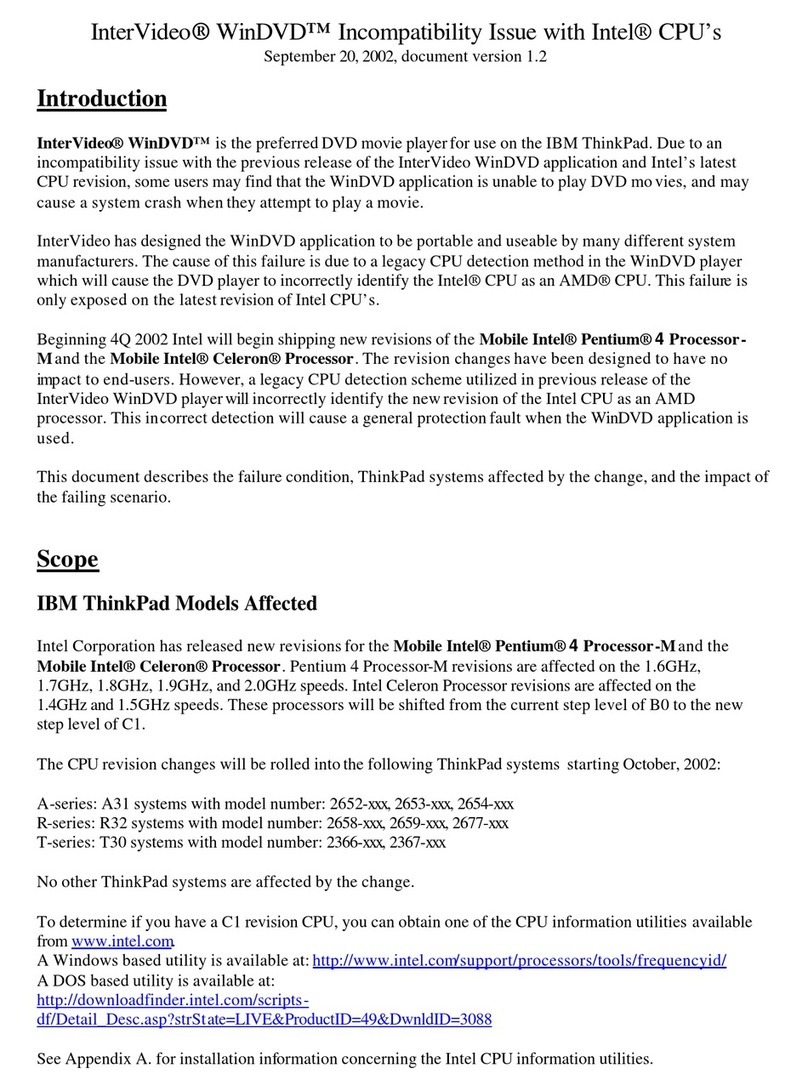 IBM ThinkPad A31 Manual de referencia