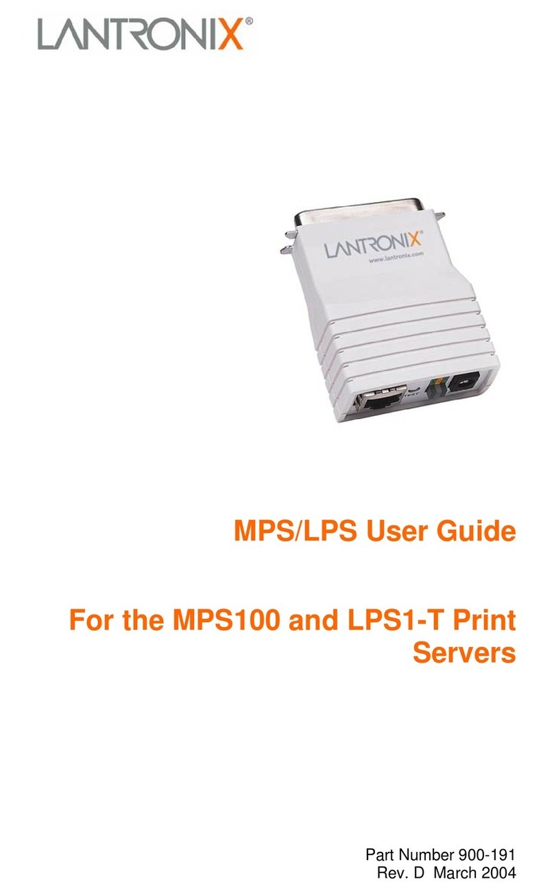 Lantronix MPS100 Manual de usuario