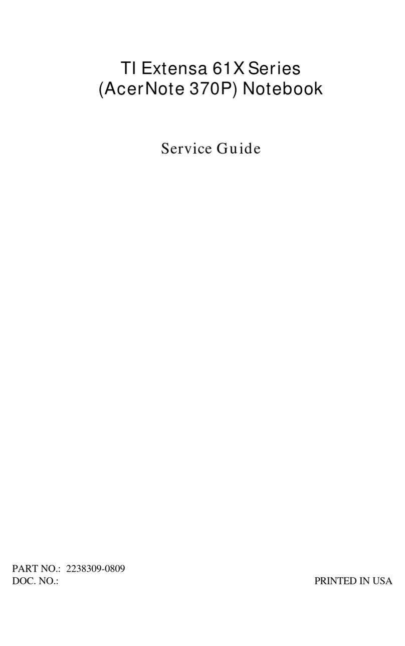 Acer Extensa 61X Manual de usuario