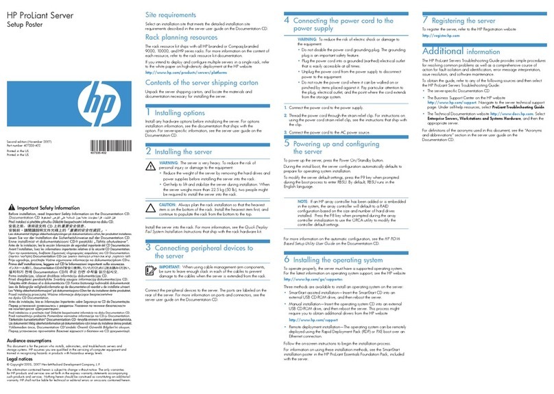 HP ProLiant Server Cómo utilizar