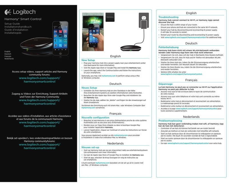 Logitech Harmony Smart Control Manual de usuario