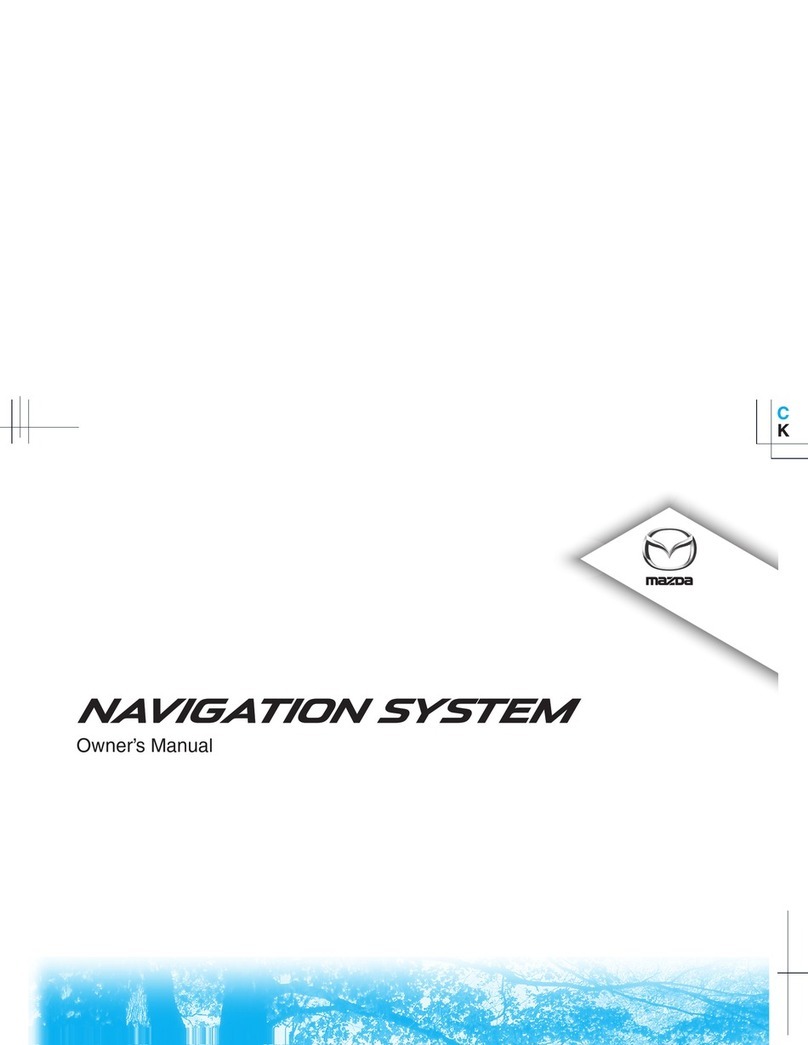 Mazda NAVIGATION SYSTEM Manual de usuario