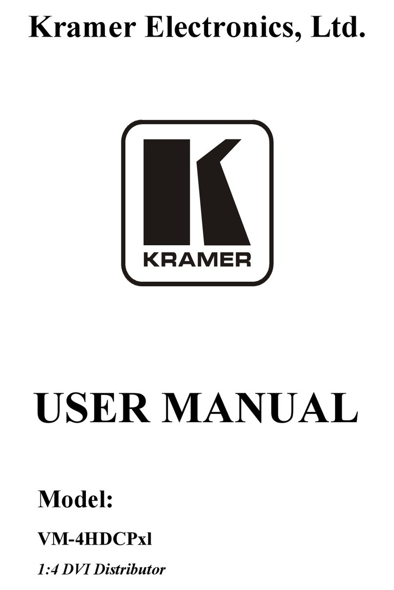 Kramer VM-4HDCPxl Manual de usuario Kramer VM-4HDCPxl Manual de usuario
