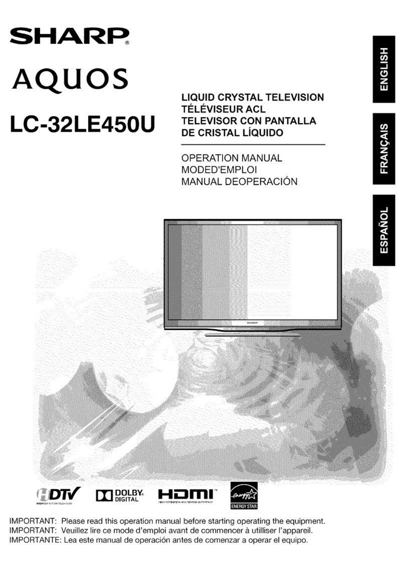 Sharp Aquos LC-32LE450U Manual de usuario