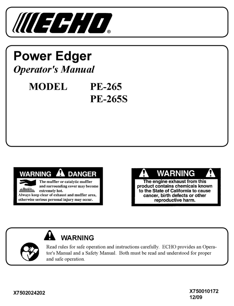 Echo Power Edger PE-265 Manual de usuario