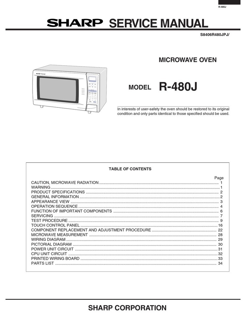 Sharp Carousel R-480J Manual de usuario