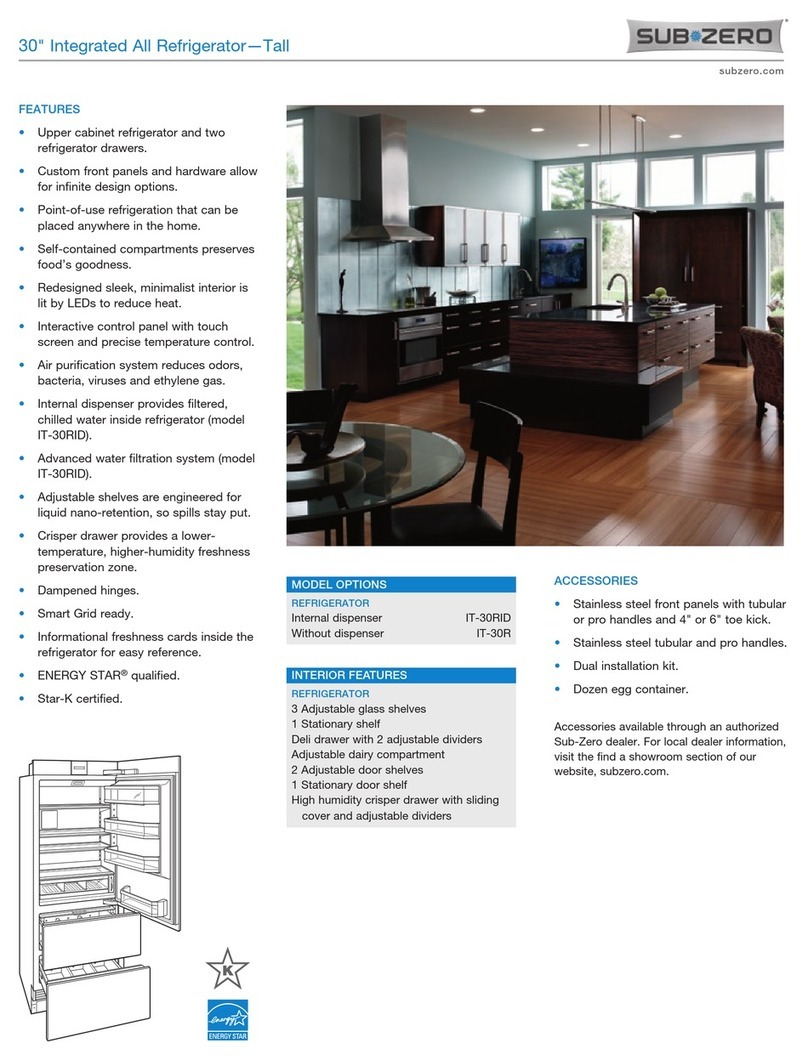 Sub-Zero IT-30RID Manual de usuario