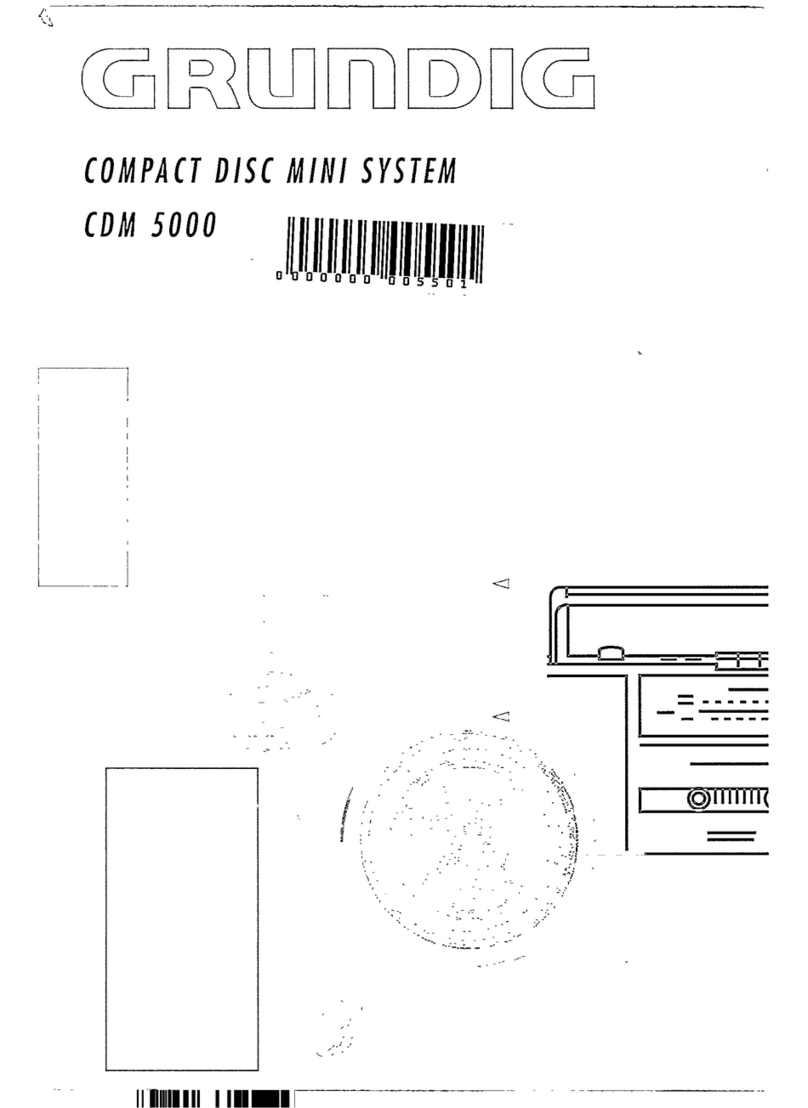 Grundig CDM5000 Manual de usuario