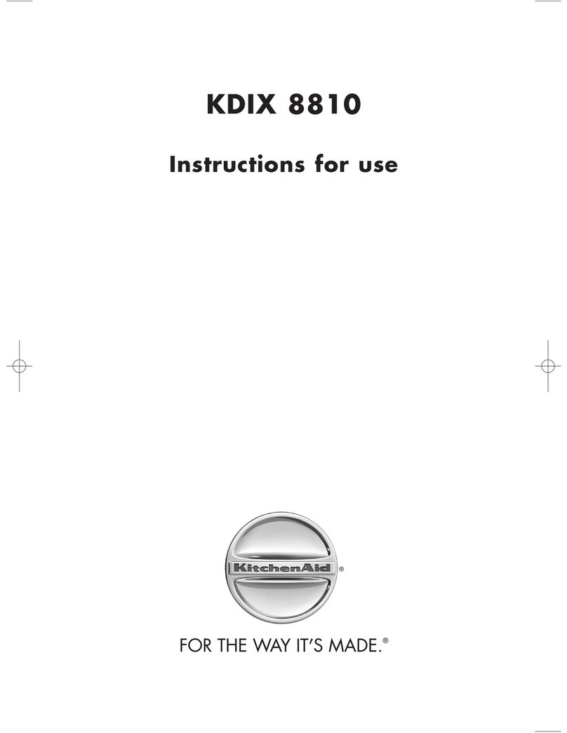 KitchenAid KDIX 8810 Manual de usuario KitchenAid KDIX 8810 Manual de usuario