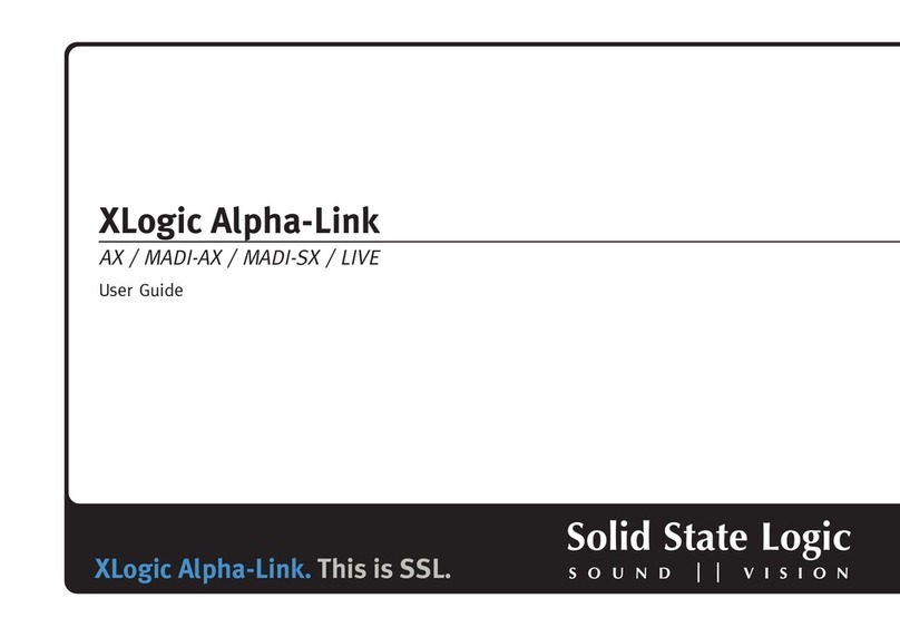 Solid State Logic XLogic Alpha-Link AX Manual de usuario