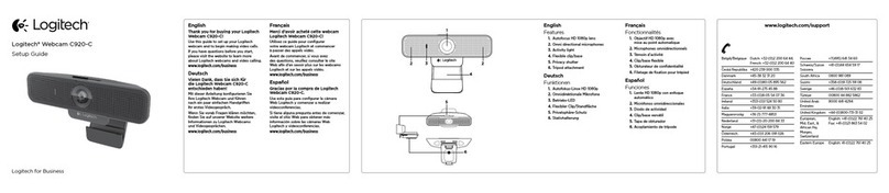 Logitech C920-C Webcam Manual de usuario