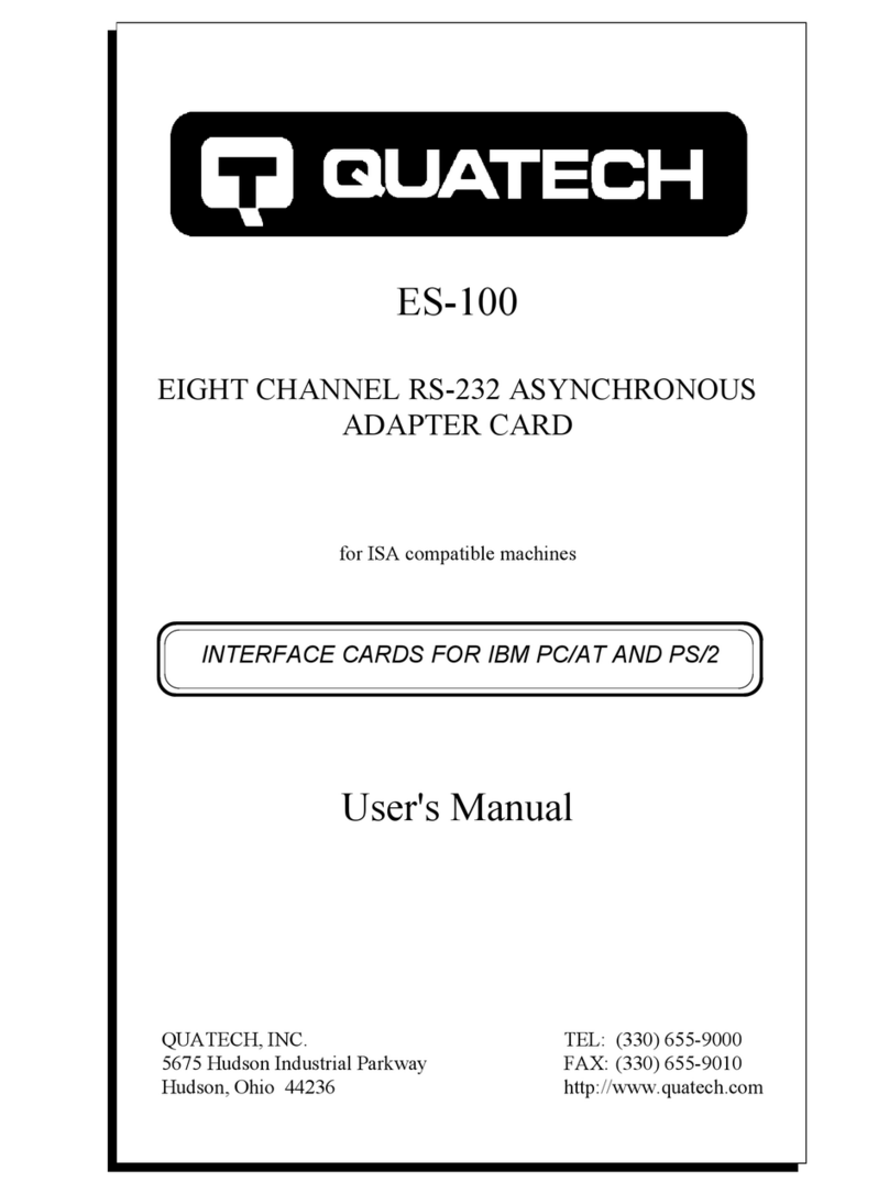 Quatech ES-100D Manual de usuario