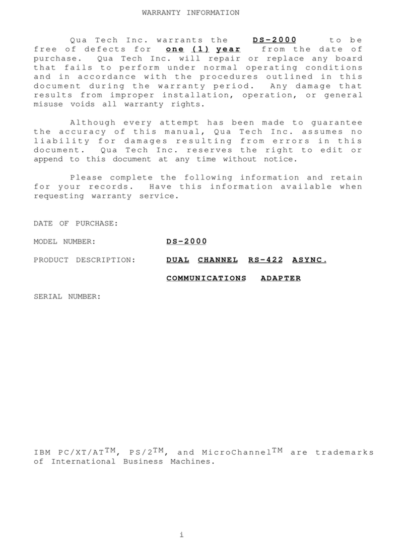 Quatech DS-3000 Manual de usuario