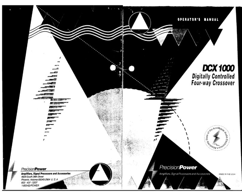Precision Power DCX-1000 Manual de usuario