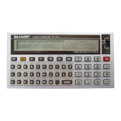 Sharp PC-1245 Manual de usuario