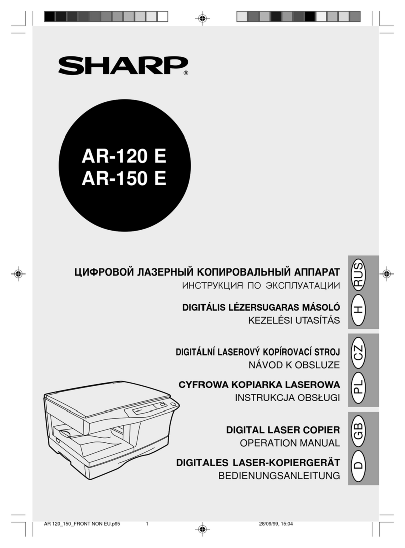 Sharp AR-120E Manual de usuario