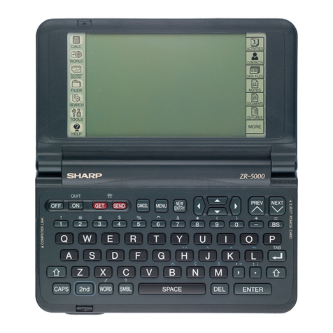 Sharp ZAURUS ZR-5000 Manual de usuario