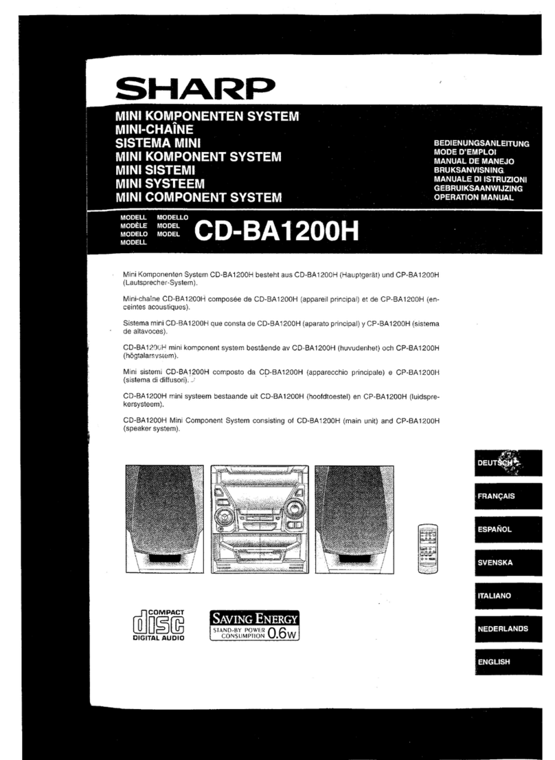 Sharp CD-BA1200H Manual de usuario