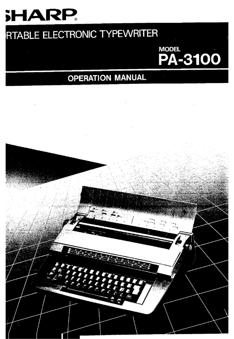 Sharp PA-3100 Manual de usuario