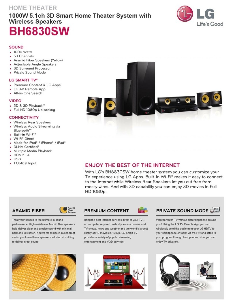 LG Smart 3D Blu-Ray BH6830SW Manual de usuario