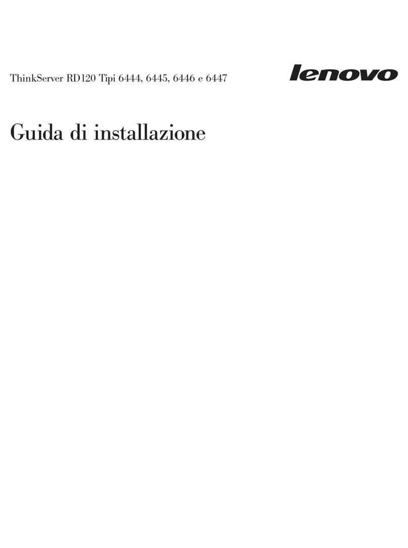 Lenovo ThinkServer RD120 Manual de operación y mantenimiento