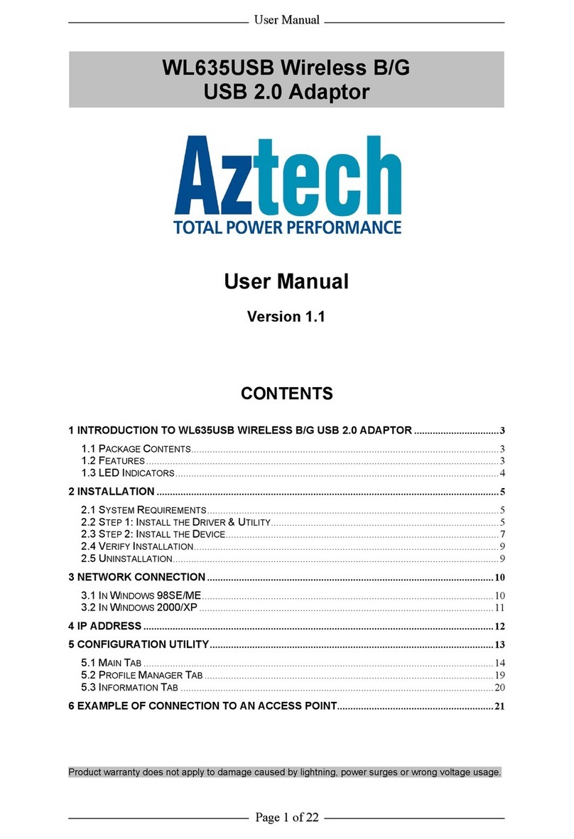 Aztech WL635USB Manual de usuario