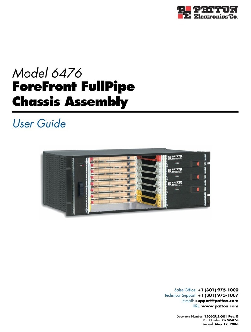 Patton electronics ForeFront 6476 Manual de usuario
