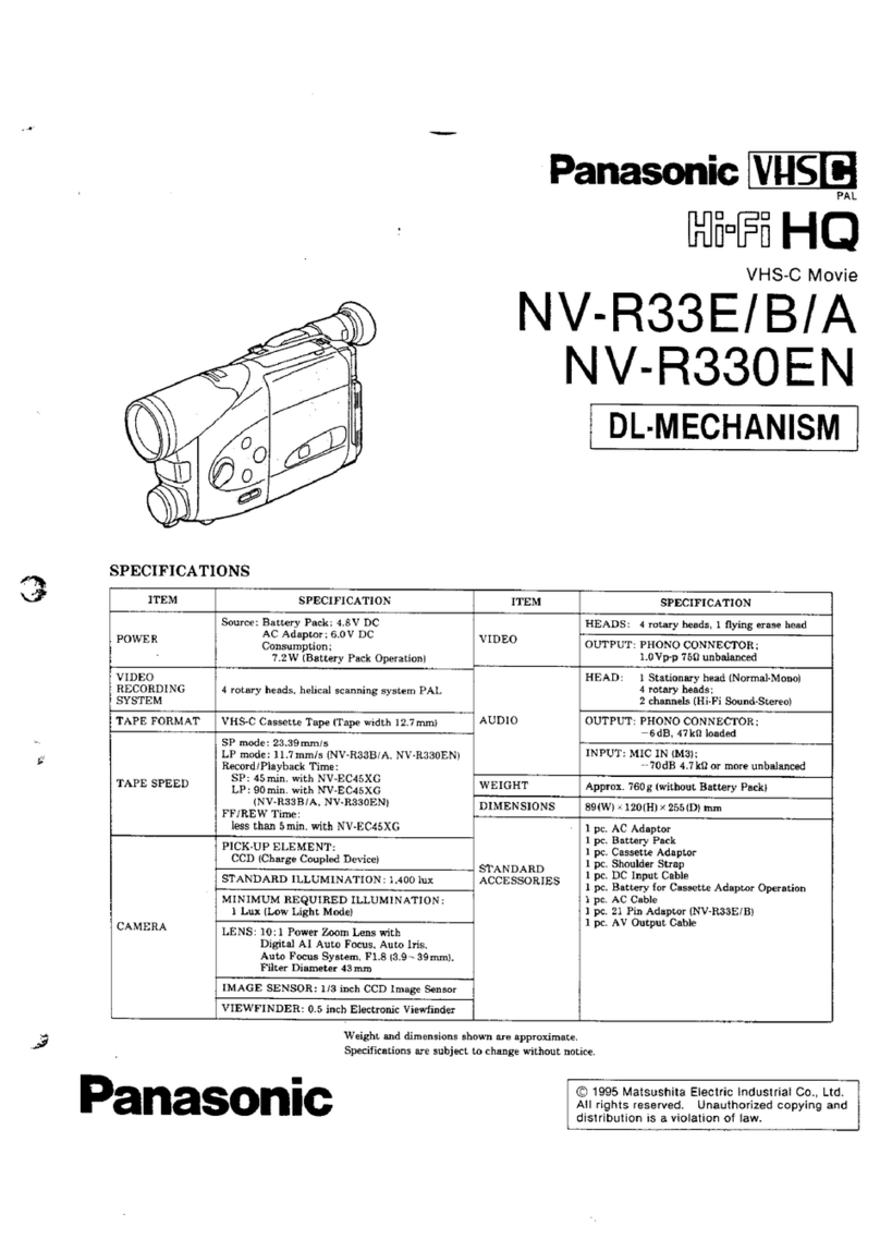 Panasonic NV-R33E Manual de usuario