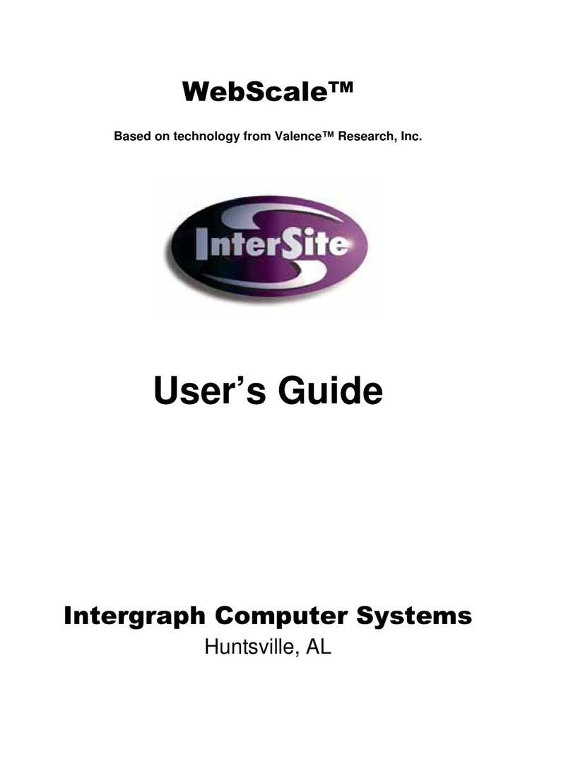 Intergraph WebScale Manual de usuario