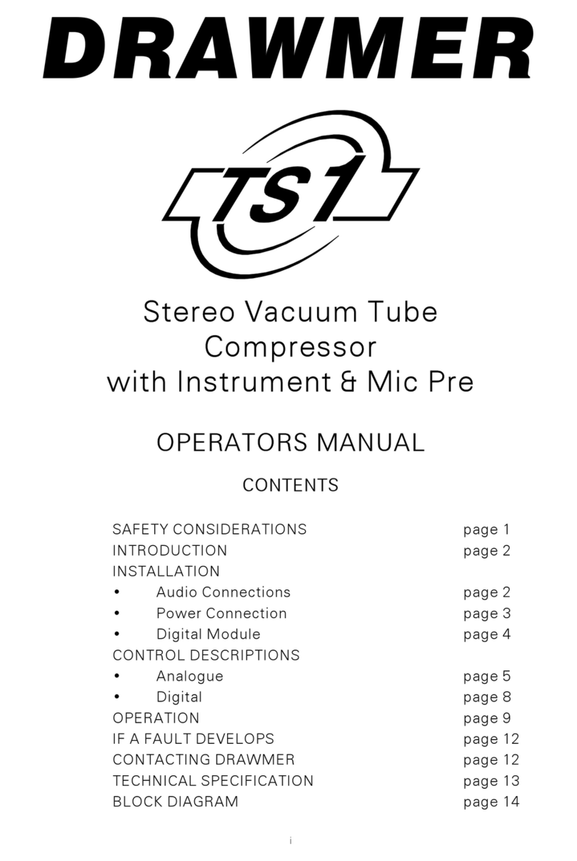 Drawmer TS1 Manual de usuario