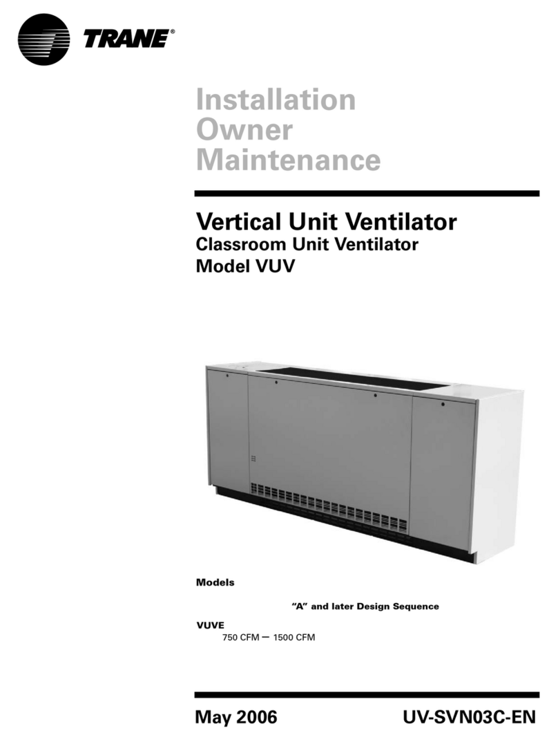 Trane VUV Instrucciones de uso