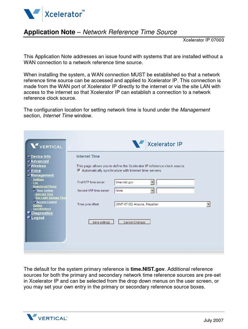 Vertical Xcelerator IP Instrucciones de instalación y funcionamiento
