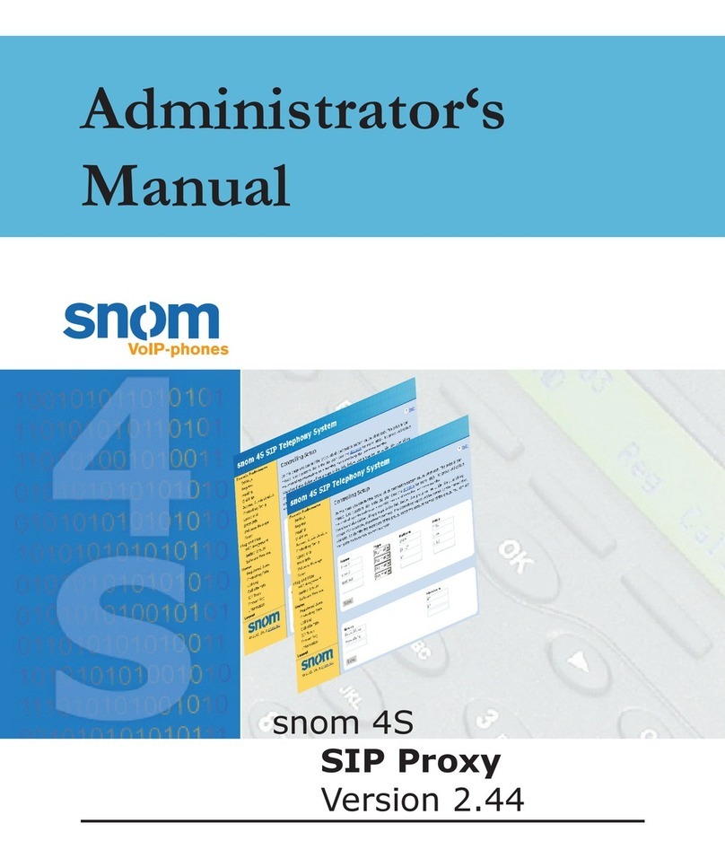 Snom 4S SIP Proxy Manual de uso y cuidado