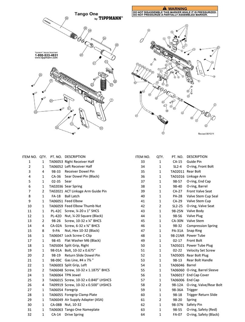 Tippmann TANGO ONE Manual de usuario