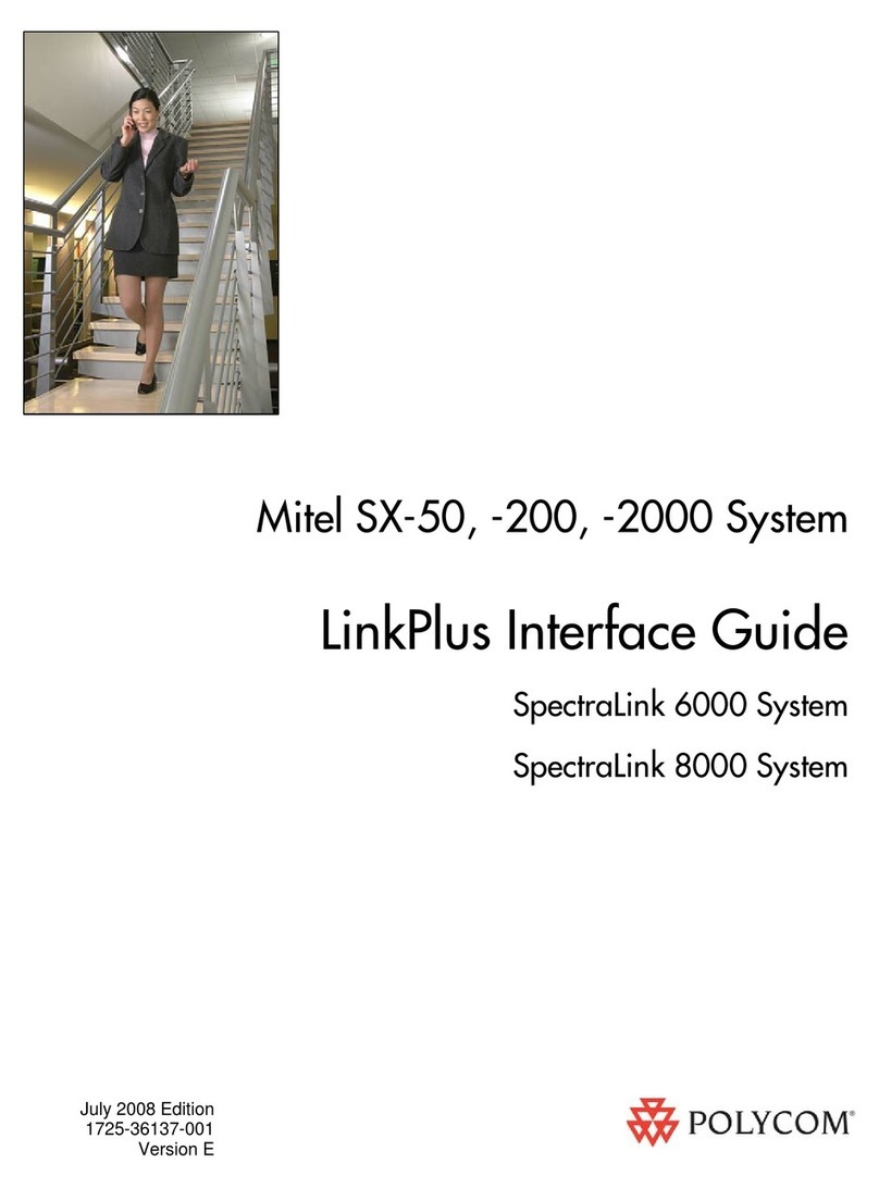 Polycom SpectraLink 6000 System Manual de usuario
