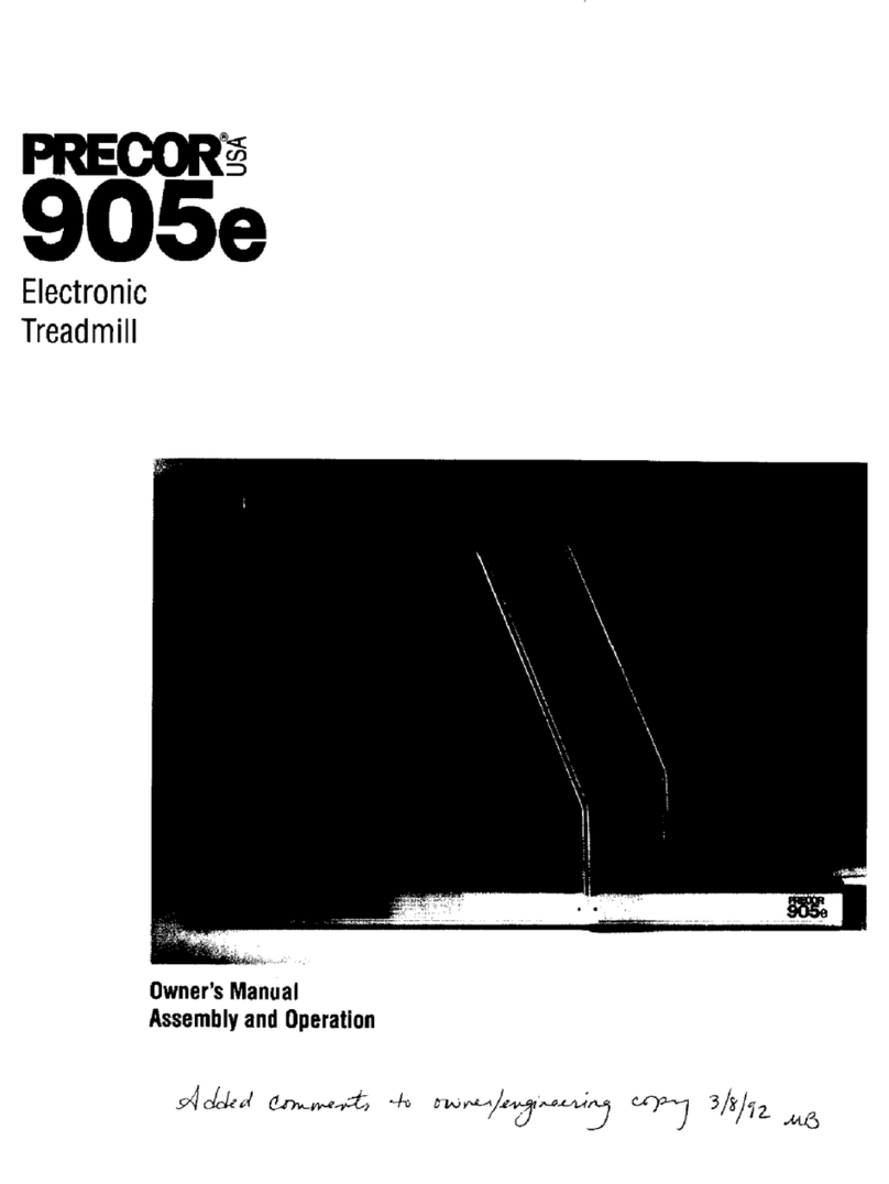 Precor 905e Manual de usuario