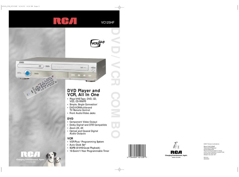 RCA VC125HF Manual de usuario