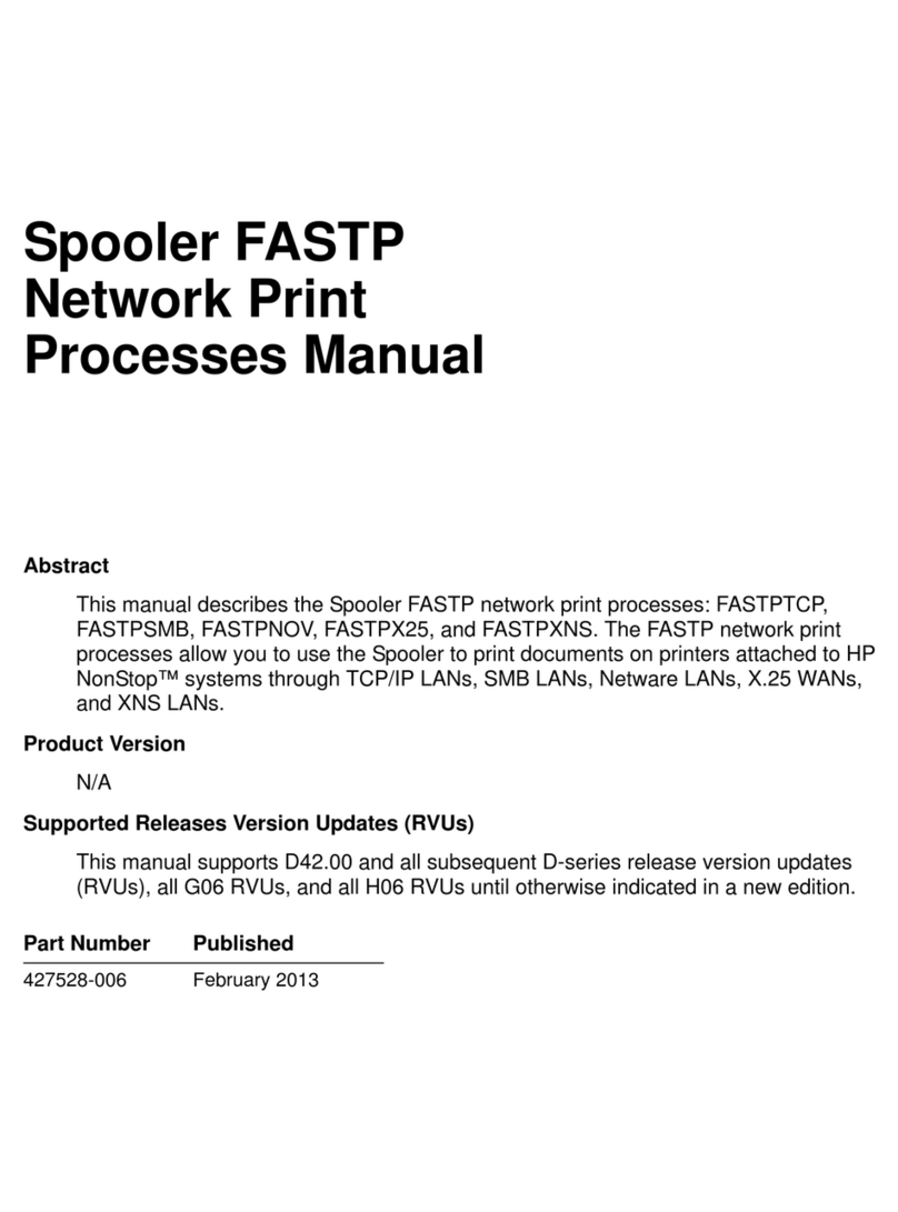 HP Spooler FASTP Manual de usuario