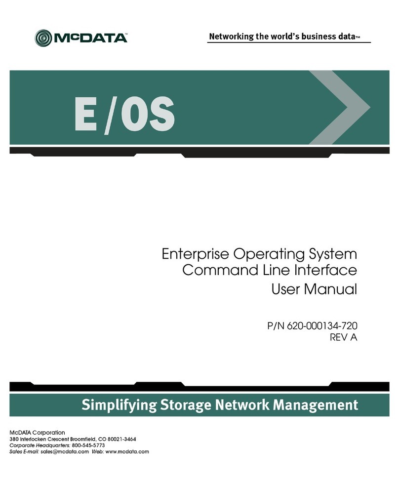 McDATA Enterprise Operating System Manual de usuario