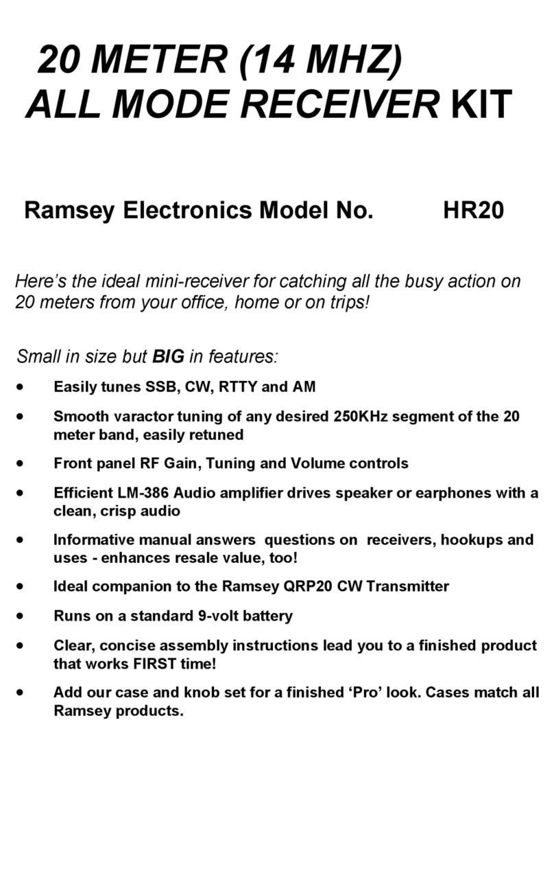 Ramsey Electronics HR20 Manual de usuario