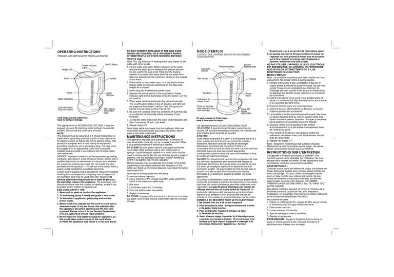 Windmere Creative touch E0005L Instrucciones de instalación